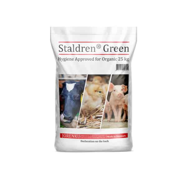 Staldren Green 25kg /10kg 1 Powder broad-spectrum disinfectant for stable hygiene.